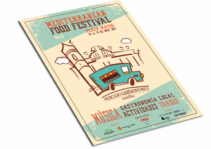 Cartel y Diseño - Mediterranean Food Festival 2017 - My Comunica