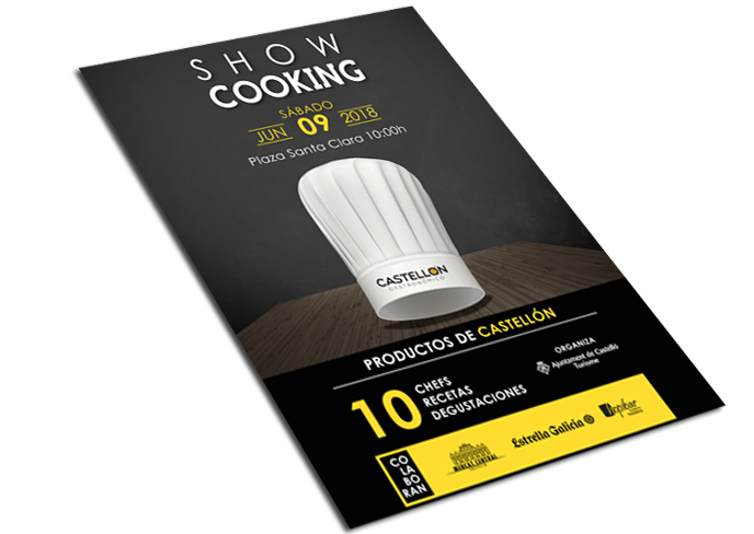 Cartelería Show Cooking Castellón