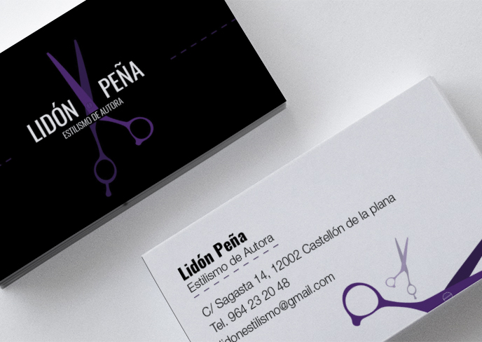 Tarjeta comercial · Lidón Peña