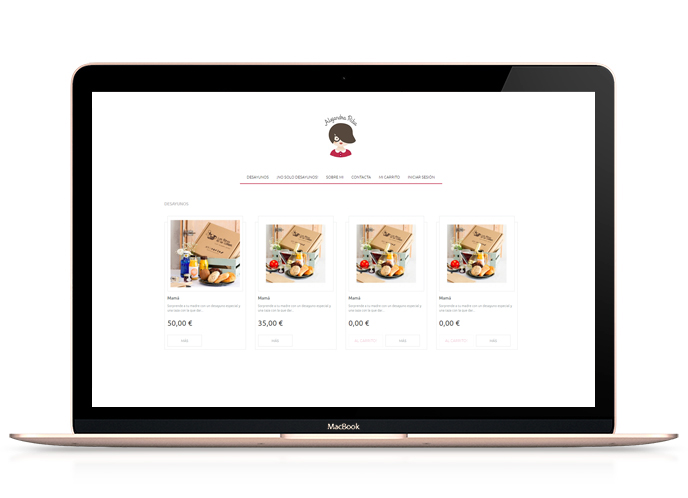 Tienda prestashop responsive Alejandra Riba - Freelance - 2016
