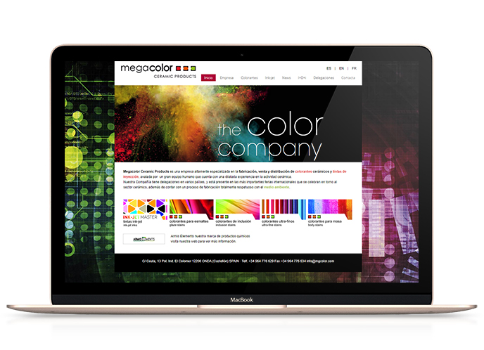 Web MegaColor - En Ocre Estudi Grafic S.L - 2014